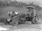 Grader used to prepare the site for the 4th General Hospital in Dumbea, New Caledonia during World War II