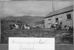 Maori groups alongside the school at Maungapohatu