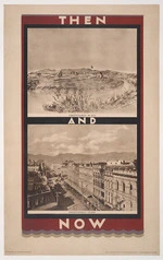 Great Britain Empire Marketing Board :Then and now; Christchurch in 1852; Christchurch today. B.C.4 issued by the Empire Marketing Board. Printed for H.M. Stationery Office by Waterlow & Sons Ltd., London, Dunstable & Watford [ca 1926].