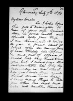 Inward family correspondence - Archibald John McLean (brother)