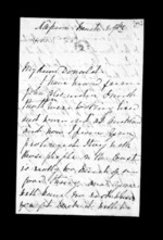 Inward family correspondence - Catherine Hart (sister); Catherine Isabella McLean (sister-in-law)