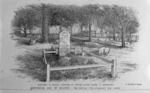 New Zealand Graphic & Ladies Journal :Monument in Russell Cemetery to British sailors killed at Kororareka. J. Martin Photo. May 1891.