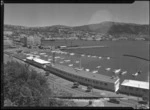 Boat harbour and Public Service hostel, Oriental Bay, Wellington
