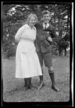 Unidentified teenage girl and boy