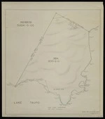 Te Kanawa, J, fl 1958 :[Kawakawa Point, Lake Taupo, Section 3B4] [copy of ms map]. J Tekanawa, 12.6.1958