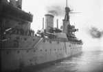 The battlecruiser HMS New Zealand at Nelson