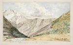 Haast, Johann Franz Julius von, 1822-1887: View of Brownings Pass from the Valley of the Wilberforce