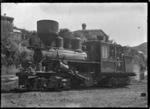 "Climax" locomotive at Mangapehi, in 1920.