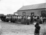 Women performing a poi dance, Parihaka