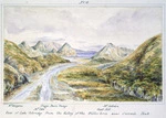 Haast, Johann Franz Julius von, 1822-1887: View of Lake Coleridge from the Valley of the Wilberforce near Cascade Peak
