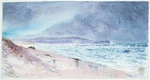 Hodgkins, William Mathew, 1833-1898 :The Ocean beach. Sat. 22 March 1883.