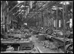 Petone Railway Workshops. Machine shop and finishing benches.