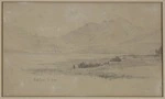Gully, John, 1819-1888 :Wool shed, Te Anau. [1877]