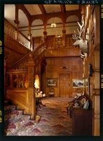 View of entrance hall in a house called `Merchiston' near Rata, Rangitikei