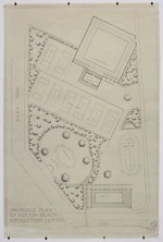 Buxton, Trevor Sidney, 1901-1948 :Proposed plan of Foxton Beach Recreation Centre. [1932-1948]