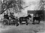 Arrowtown coach and passengers at Queenstown