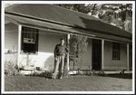John Reece Cole in front of Judge Maning's house at Onoke