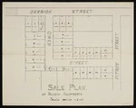 [Creator unknown] :Sale plan of building allotments [ms map]. [193-?].