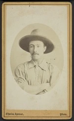 Spencer, Charles (Tauranga) fl 1854-1933 :Portrait of Edward Ker Mulgan fl 1879-1882