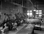 Typesetting workshop with linotype machines