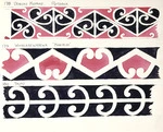 Godber, Albert Percy, 1876-1949 :[Drawings of Maori rafter patterns]. 178. Uenuku Kopako, Rotorua; 179. Whakarewarewa, "Hinemihi"; 180. Taupo. [1943?]