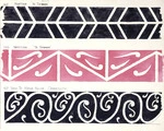 Godber, Albert Percy, 1876-1949 :[Drawings of Maori rafter patterns]. 165. Ngatira. Te Tikanga; 166. Ngatira. "Te Tikanga"; 167. Tama-Te-Kapua House, Ohinemutu. [1943?]