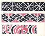 Godber, Albert Percy, 1876-1949 :[Drawings of Maori rafter patterns]. 168. "Taharangi", Ohinemutu; 169. "Manuhuia", Lake Rotoiti; 170. Ko te Pohu-O-Rauwiri. Gisborne [1943?]