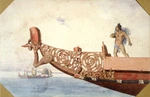 [Brees, Samuel Charles] 1810-1865 :[Canoe prow. Between 1842 and 1845]