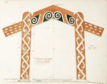 Godber, Albert Percy, 1876-1949 :Suggested design for a memorial archway at a bridge (Tuai). Scale 1 inch = 1 foot. 23.7.[19]40.