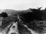 Nash, P F, fl 1934 (Photographer) : Campbell Street, Karori, Wellington, looking towards the main road