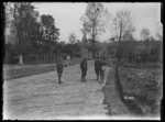 The road and bridge built by New Zealand Engineers in France, World War I