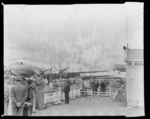 TEAL DC6 during De Havilland Comet visit, Whenuapai, Auckland Region