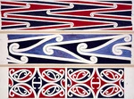 Williams, Herbert William 1860-1937 :Designs of ornamentation on Maori rafters. Nos. 22, 23, 24 [1890s]