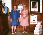 Margaret Karl and Linnete Steele at Ohaupo Post Office