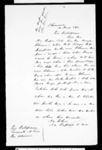 Letter from Rapana Te Uia to Rataporena (Dr Pollen)