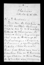 Letter from Heta Te Haara and others to McLean