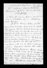 Letter from Ihakara Waipakiaka to Alexander McLean