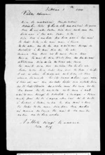 Letter from Hori Kingi Te Anaua to McLean