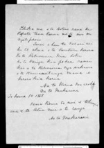 Letter from McLean to Rapata & Hotene