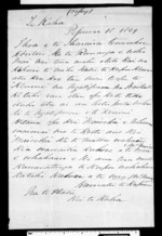 Letter from Te Hata to Te Iharaia
