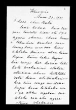 Letter from Maihi P Kawiti to Hauraki