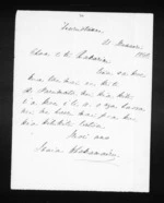 Letter from Ihaia Whakamairu to McLean