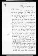 Letter from Henare Matua to Wi Parata (translation)