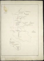 New Zealand Department of Internal Affairs Centennial Publications Branch :Tuki's map [copy of ms map]. [ca.1940]. Originally by Tuki Te Terenui Whare Pirau, b. 1769?