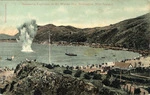 Worser Bay, Wellington, with submarine explosion