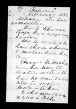 Letter from Wi Tahata and Runanga to McLean and Government