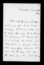 Letter from McLean to Paratene