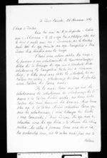 Letter from the Governor General (Tianara Tino Tumuaki) to Wiremu Toetoe