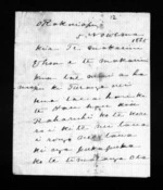 Letter from Te Moananui to McLean