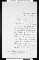 Letter from Te Mete to Takerei Te Rau